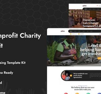 Azino - Nonprofit Charity Elementor Template Kit