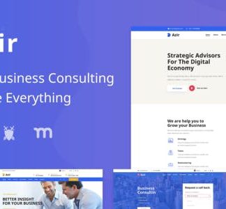 Azir | Finance Consulting Elementor Template Kit