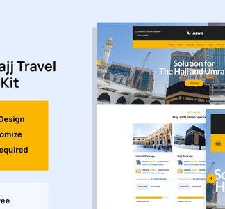 Azwa - Umrah & Hajj Tour Travel Elementor Template Kit