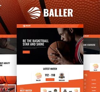 Baller – Basketball Team & Sports Club Elementor Template Kit