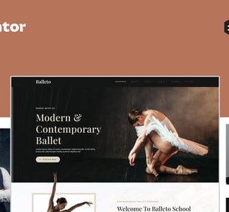 Balleto - Ballet School Elementor Pro Full Site Template Kit