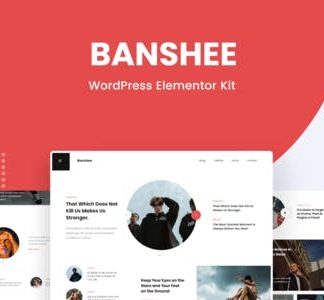 Banshee - News & Magazine WordPress Elementor Template Kit