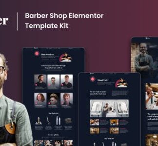 Barber 1997 - Barbershop Elementor Template Kits