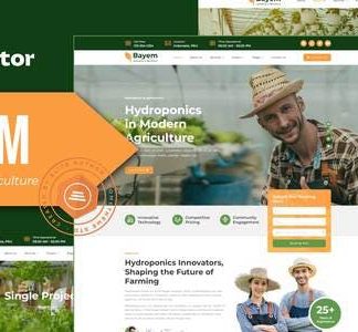 Bayem - Hydroponic & Agriculture Elementor Template Kit