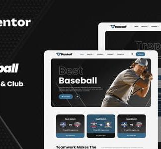 Bazeball - Sports Team Elementor Template Kit