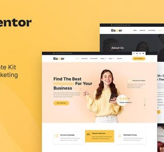 Bazzer – Influencer Marketing Agency Elementor Template Kit
