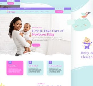 Bcare – Baby Care Services Elementor Template Kit