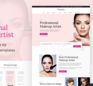 Beautify - Makeup Artist & Hair Stylist Elementor Template Kit