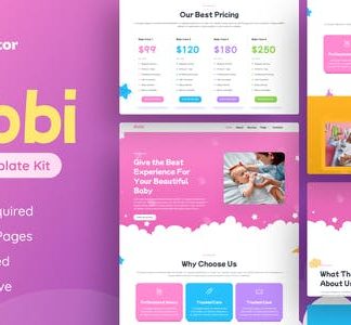 Bebbi - Creative Baby Care Elementor Pro Template Kit