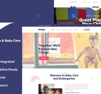 Bebio - Kindergarten & Baby Care Elementor Template Kit
