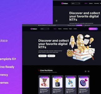 Bidzen – NFT Sales Elementor Template Kit