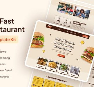 BigBurger - Burger & Fast Food Restaurant Elementor Template Kit