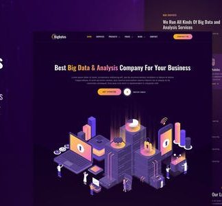 Bigbytes – Big Data & Analytics Company Elementor Template Kit