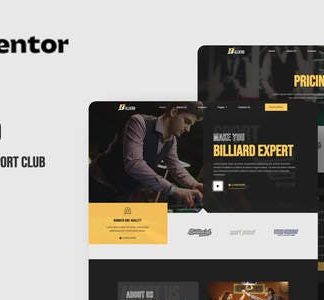 Billierd -  Billiard School & Sport Club Elementor Template Kit