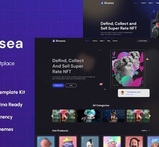 Binasea - NFT Marketplace Elementor Template Kit