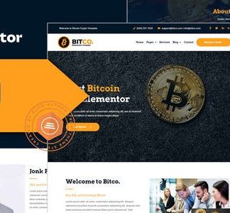 Bitco - Bitcoin & Cryptocurrency Elementor Template Kit
