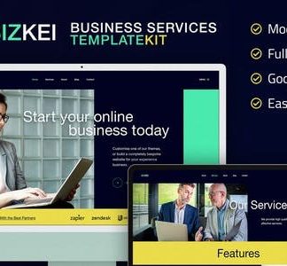 Bizkei | Business & Services Elementor Template Kit