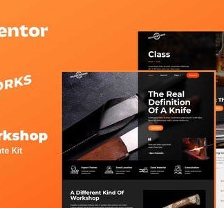 Bladeworks - Knife Workshop Elementor Template Kit