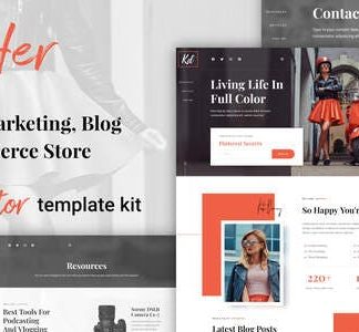 BlogHer - Influencer Marketing Elementor Template Kit