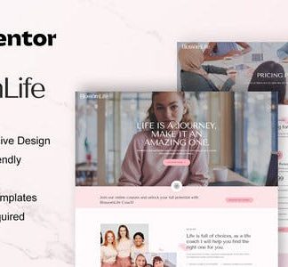 BlossomLife - Woman Life Coach & Consulting Elementor Template Kit
