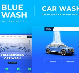 Bluewash - Car Washing & Cleaning Services Template Kit