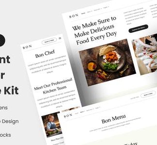 Bon - Restaurant Elementor Template Kit