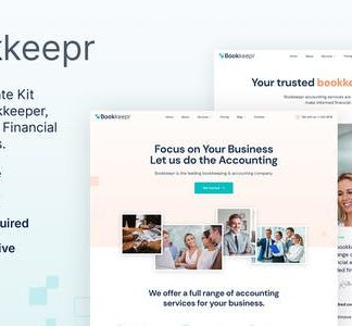 BookKeepr – Bookkeeping & Accounting Service Elementor Template Kit