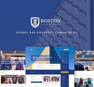 Boston - School & University Elementor Template Kit