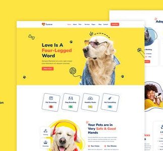 Bowow - Pet Care Services Elementor Template Kit