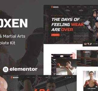 Boxen - Boxing School & Martial Arts Elementor Template Kit