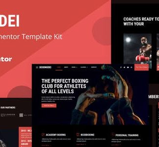 Boxingdei - Boxing Club Elementor Pro Template Kit