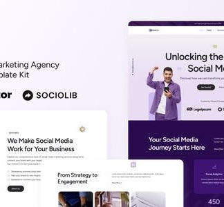 Branch - Social Media Marketing Agency Elementor Template Kit