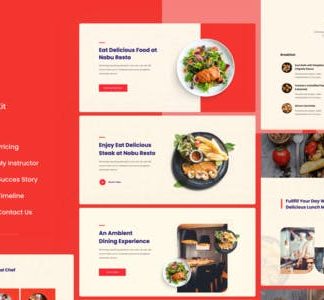 Bresto | Restaurant & Cafe Food Elementor Template Kit