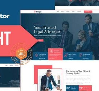 Bright - Lawyer and Firm Elementor Template Kit
