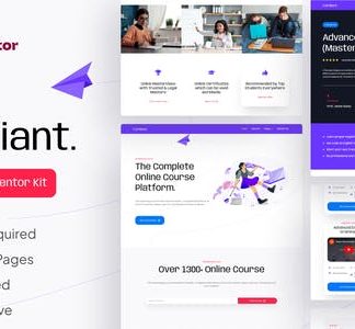 Brilliant - Online Course Elementor Pro Template Kit