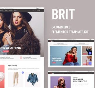 Brit - WooCommerce Elementor Pro Template Kit