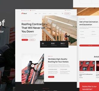 Broof - Roofing Services Elementor Template Kit