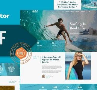 Bsurf - Surfing School Elementor Template Kit