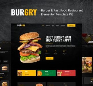 Burgry – Burger & Fast Food Restaurant Elementor Template Kit
