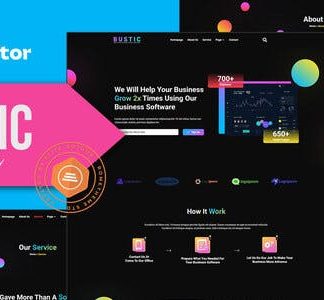 Bustic - Tech & Software Company Elementor Template kit