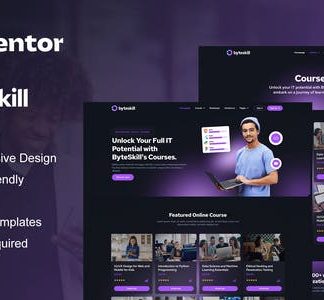 ByteSkill - IT Online Course & Education Elementor Pro Template Kit