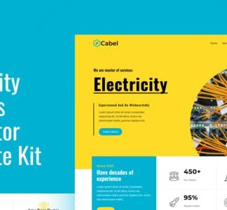 Cabel - Electricity Services Elementor Template Kit