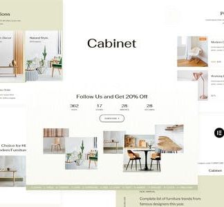 Cabinet - Furniture Store Elementor Template Kit