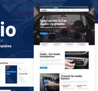 Cadio - Car Audio Workshop Elementor Template Kit