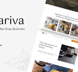 Cafariva - Minimalist Cafe &Coffee Elementor Template Kit