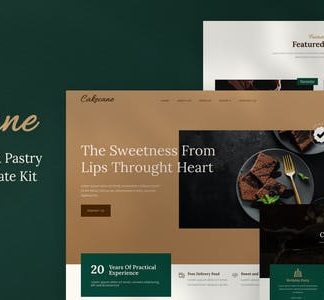 Cakecane – Cake & Pastry Elementor Template Kit