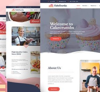 Cakecrumbs - Bakery Elementor Template kit