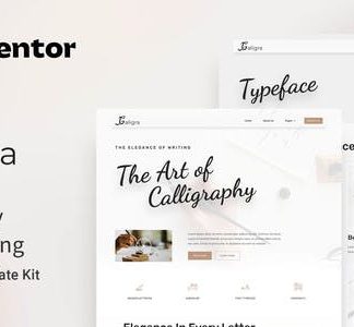 Caligra - Calligraphy & Lettering Elementor Template Kit