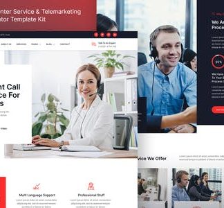 Callerr – Call Center Service & Telemarketing Elementor Template Kit