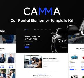 Camma - Car Rental Elementor Template Kit